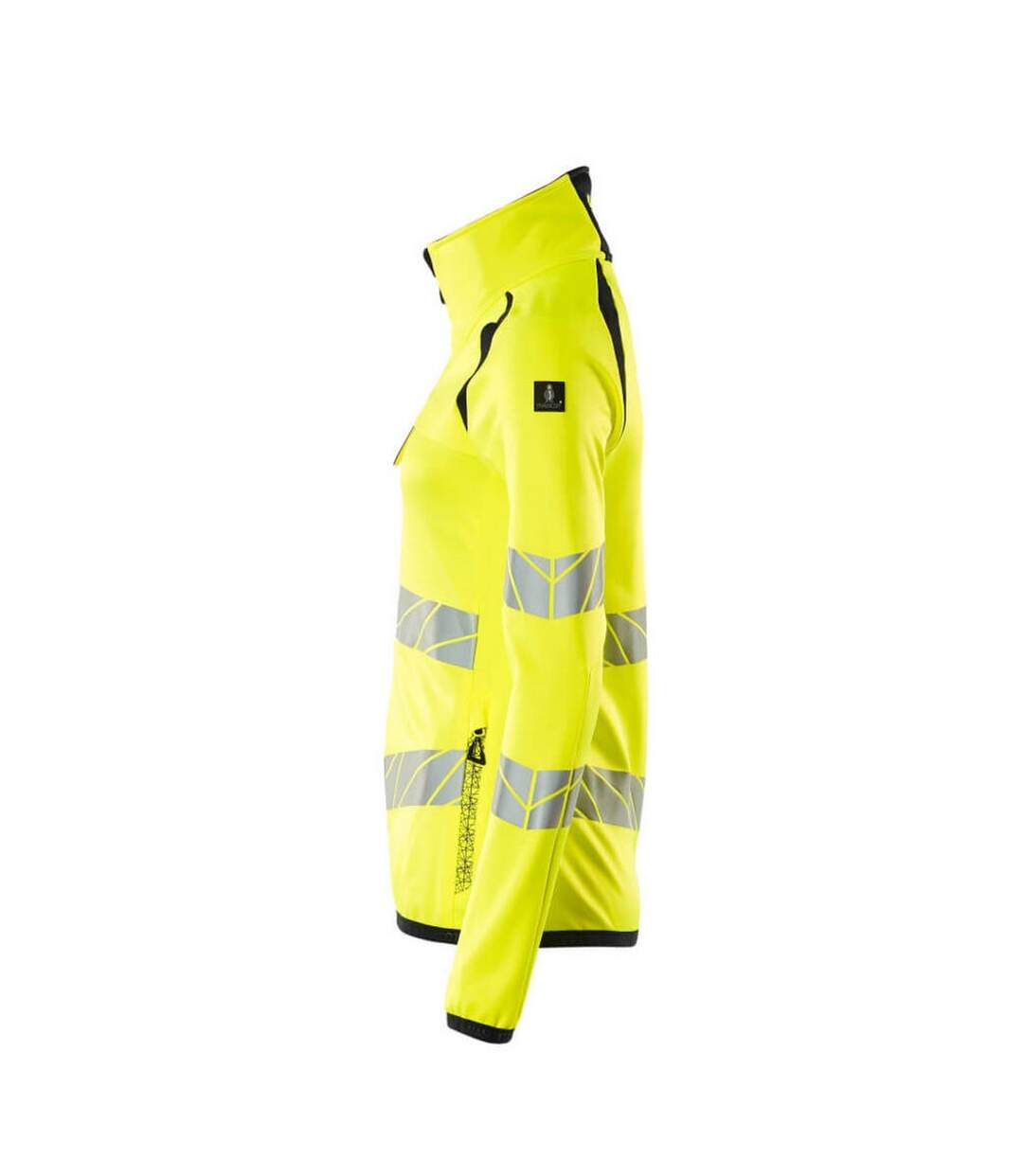Veste Polaire Accelerate Safe Femme Jaune Fluo Bleu Marine Foncé Mascot-4