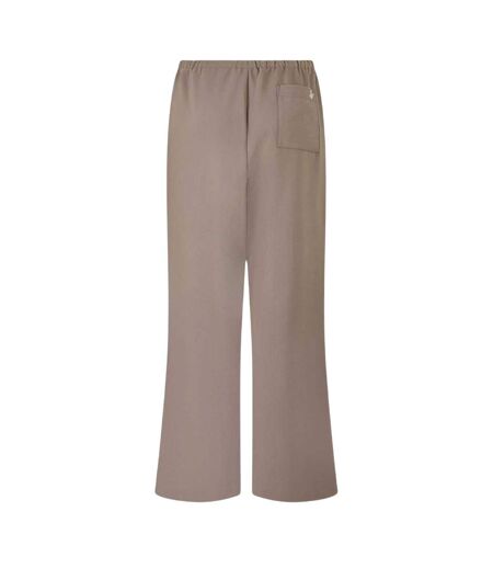 Womens/ladies Pinstripe Wide Leg Chinos Taupe Jack Wills
