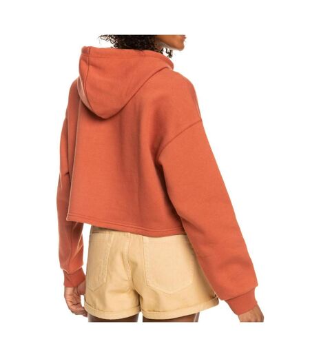 Sweat à Capuche Orange Femme Roxy Turning Tides - L