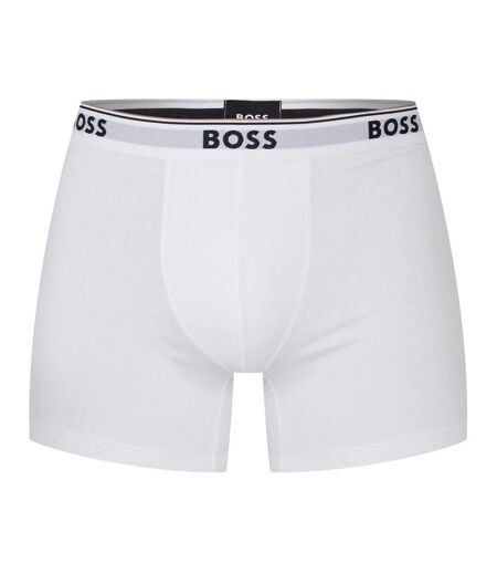 Pack Of 3  Mens Boxer Shorts  White Boss