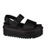 Womens/ladies Voss Quad Leather Sandals Black Dr Martens-1