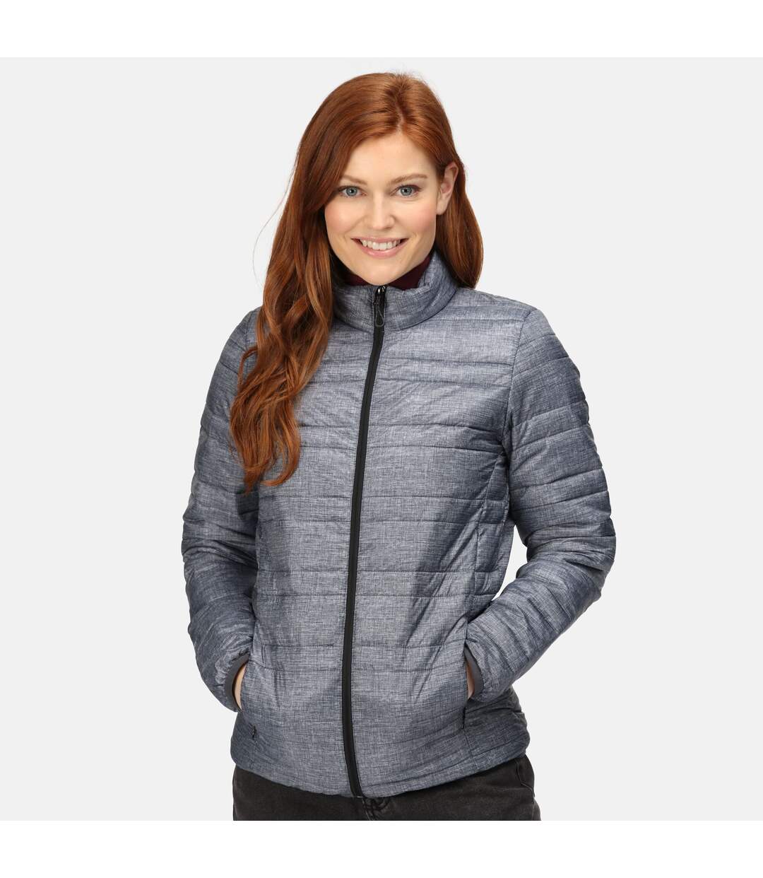 Doudoune Femme Gris Chiné Noir Regatta Professional-1