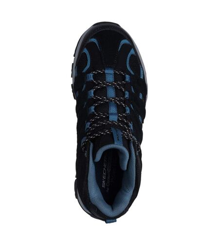 Womens/ladies Adventurer Waterproof Walking Shoes Black Skechers