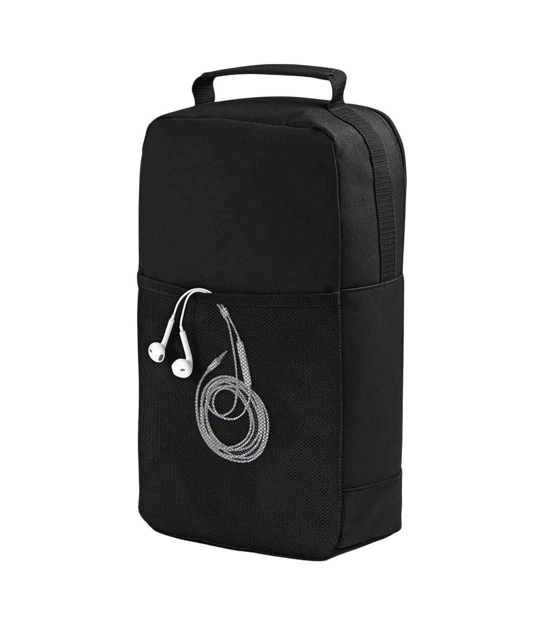 Sac à chaussures athlétique taille unique noir/noir Bagbase-2