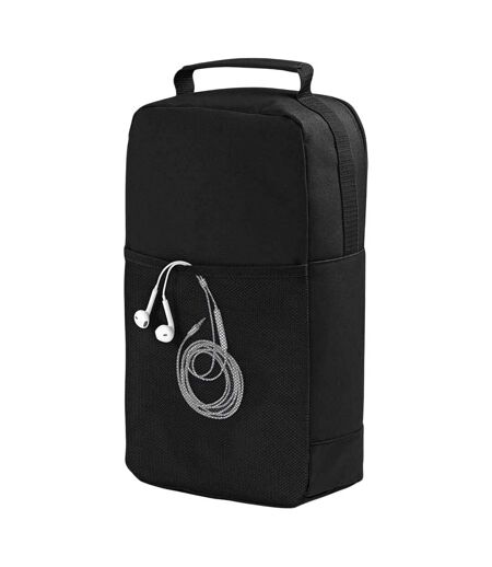 Sac à chaussures athlétique taille unique noir/noir Bagbase