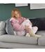 1 Pack Ladies Non Slip Cashmere Wool Slipper Bed Socks with Zzz Grips-3