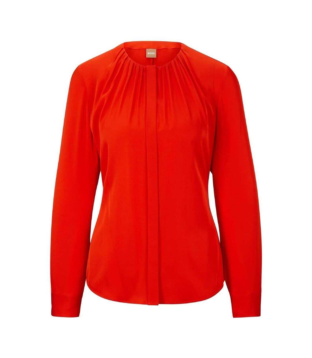 Blouse Manches Longues Femme Orange Vif Boss-1