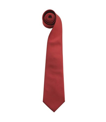 Premier Mens “Colors Plain Fashion / Business Tie (Burgundy) (One Size)