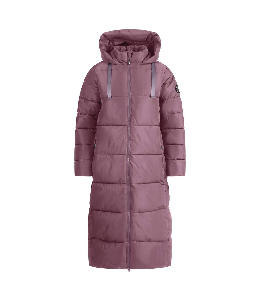 Doudoune Matelassée Longue Et Unie À Capuche Shayla Femme Rose Trespass-1