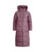 Doudoune Matelassée Longue Et Unie À Capuche Shayla Femme Rose Trespass-1