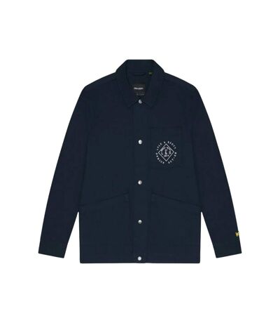 Mens stamped work jacket dark navy Lyle & Scott