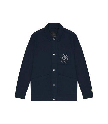 Mens stamped work jacket dark navy Lyle & Scott