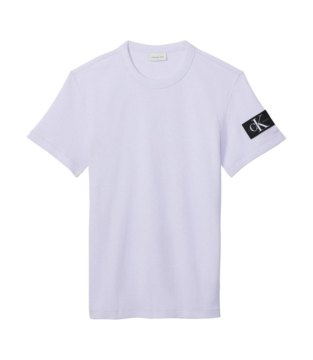 Mens Waffle Boxy T-shirt Lilac Calvin Klein-1