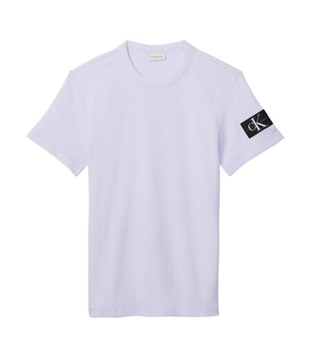 Mens Waffle Boxy T-shirt Lilac Calvin Klein