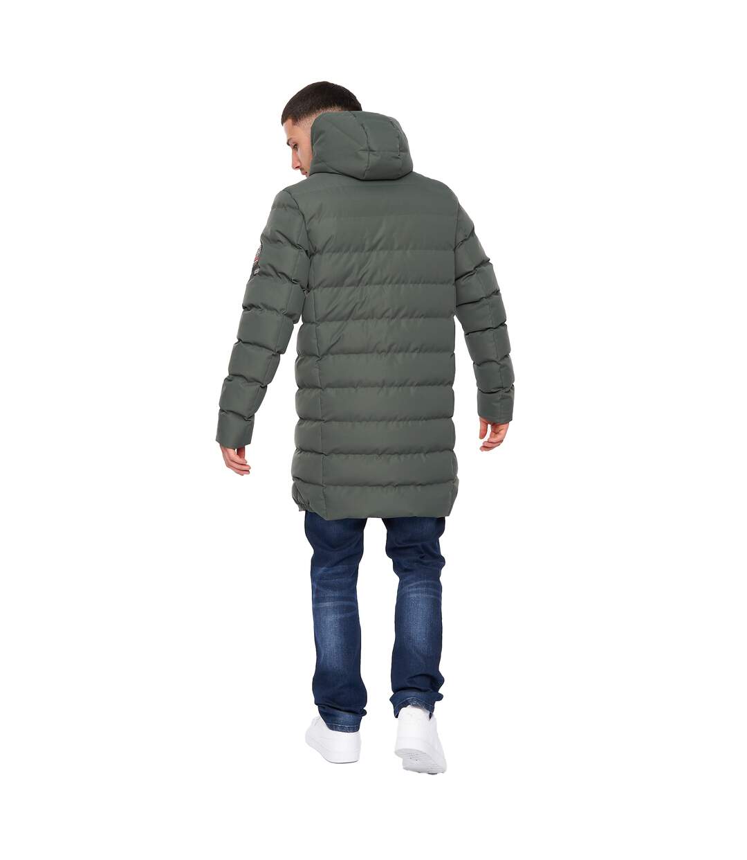 Veste Longkamp Homme Olive Crosshatch-3