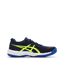 Chaussures de padel marines/jaunes fluo homme asics upcourt 6-2