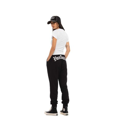 T-shirt femme moulant col rond print glitter devant Lucy Vondutch