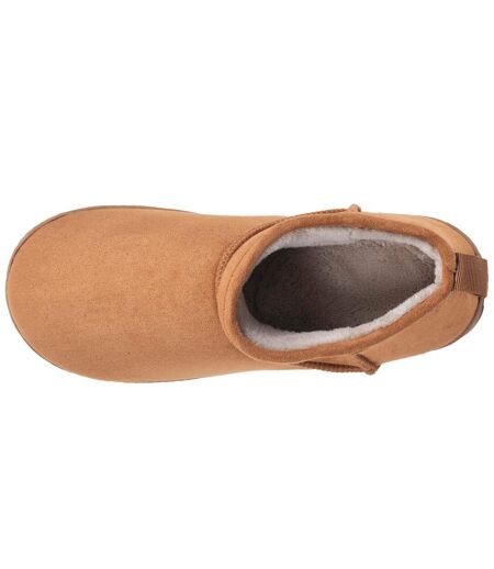 Isotoner Chaussons Bottillons homme suédine - semelle crantée