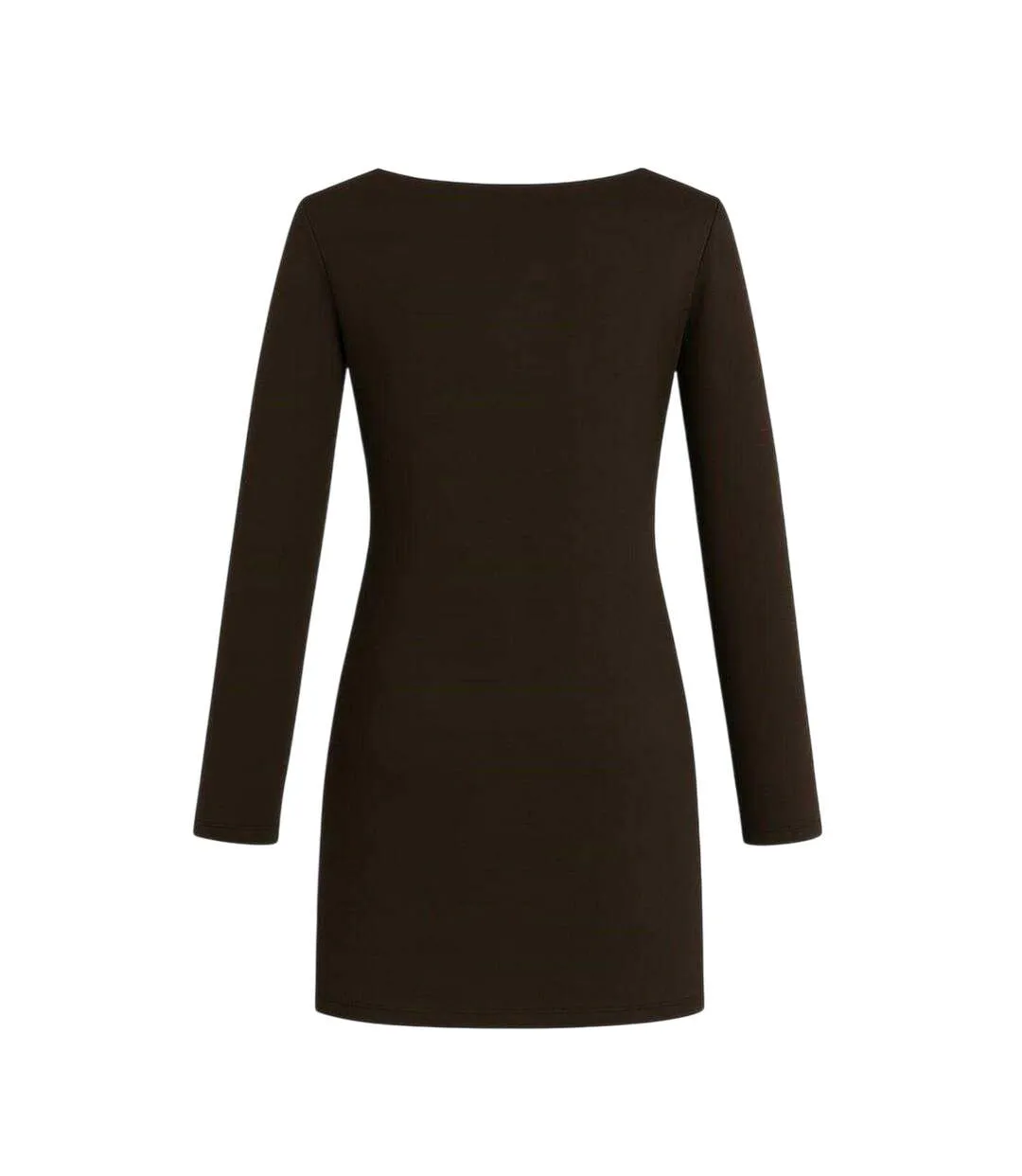 Robe Courte Manches Longues Femme Marron I Saw It First-3