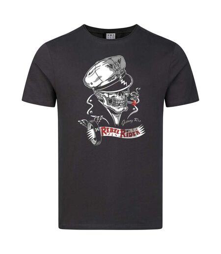 T-shirt Rebel Rider Adulte Anthracite Amplified