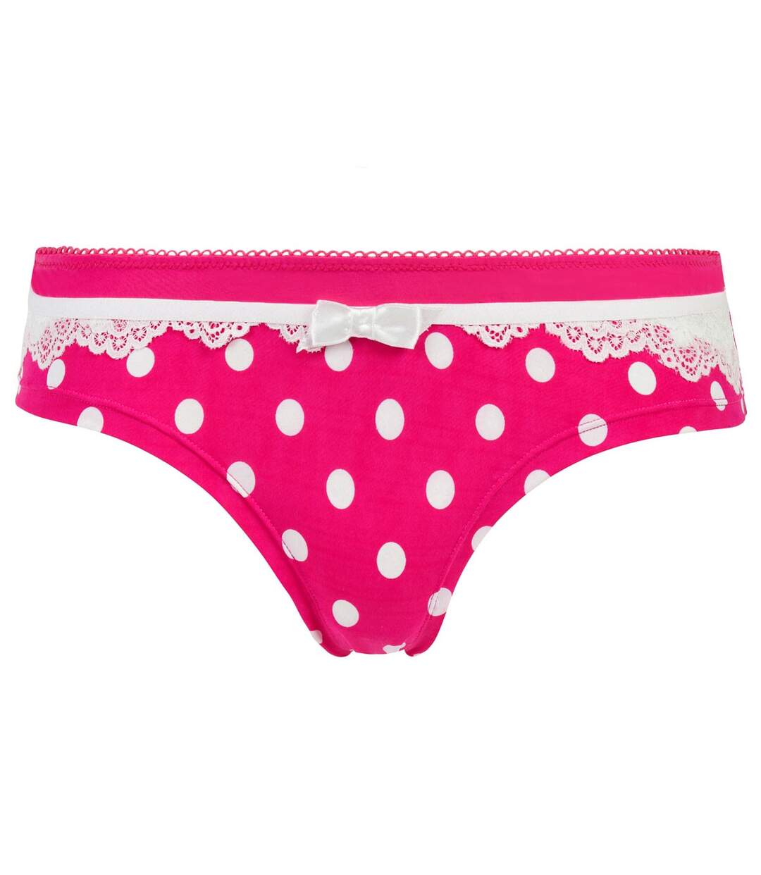 Shorty fuchsia/blanc Lana-1