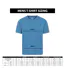 Mens Textured Chest Pocket T-shirt Blue Animal-4