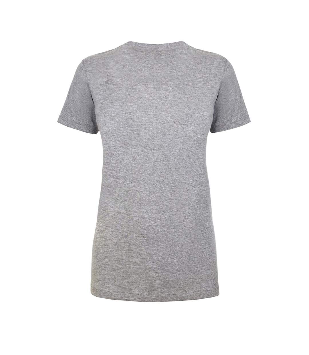 Womens/ladies Soft Midweight T-shirt Sports Grey Gildan-3