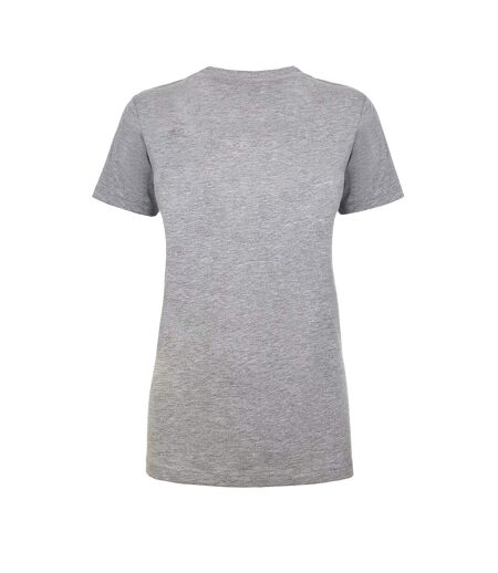 Womens/ladies Soft Midweight T-shirt Sports Grey Gildan