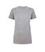 Womens/ladies Soft Midweight T-shirt Sports Grey Gildan-3