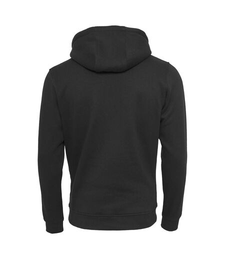 Build Your Brand Mens Heavy Pullover Hoodie (Black) - UTRW5681