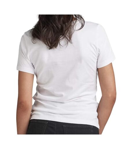 T-shirt Blanc Femme G-Star Raw Anglaise Graphic Raw - L