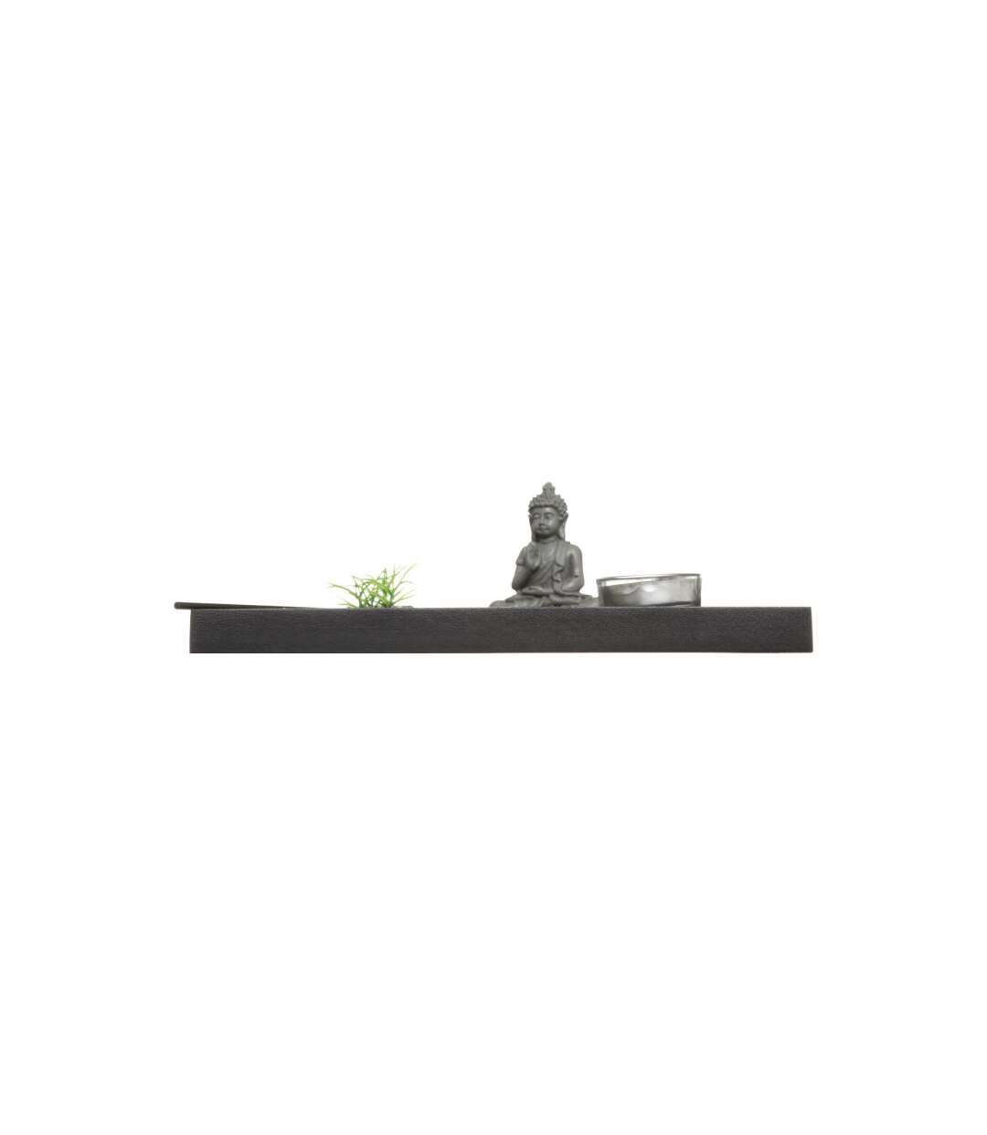 Jardin Zen Bouddha Ying Yang 23cm Noir-3