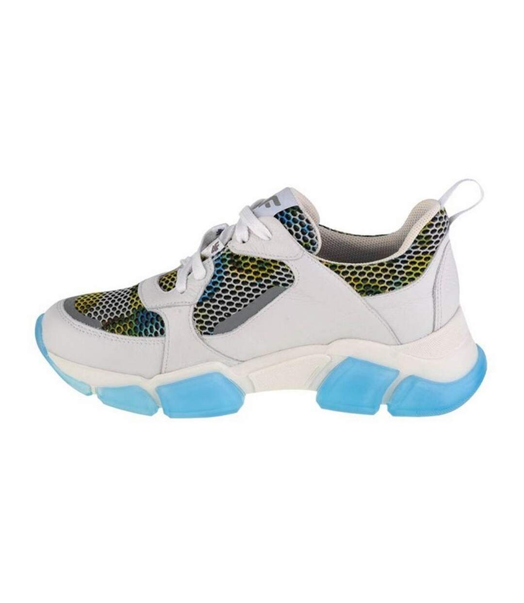 Baskets Femme Blanc Bleu 4F-2