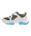 Baskets Femme Blanc Bleu 4F-2