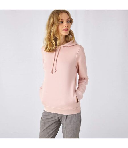 Sweat À Capuche Femme Rose B&C