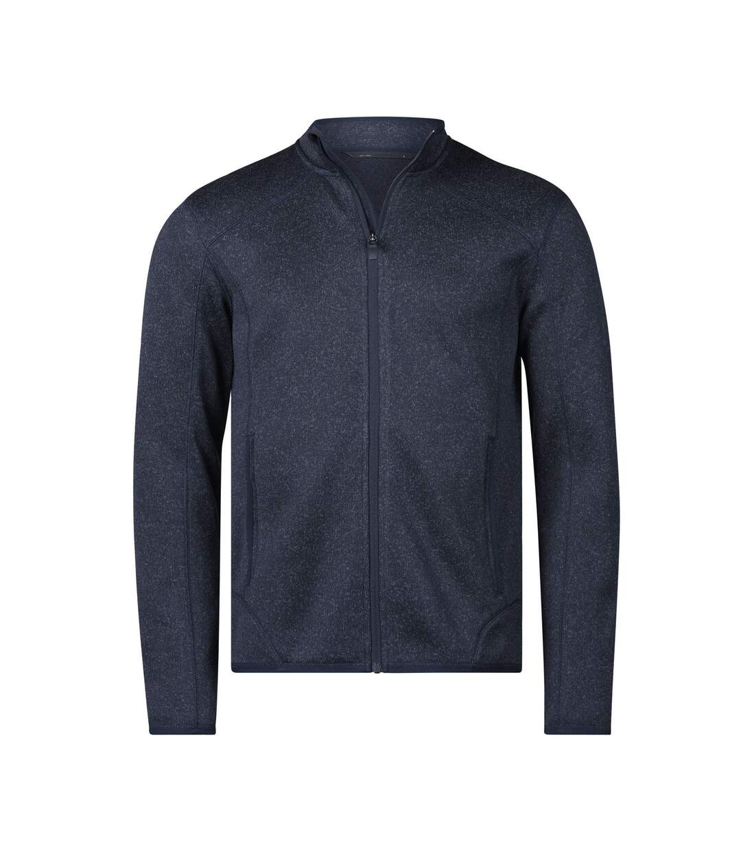 Mens Outdoor Fleece Jacket Navy Melange Tee Jays-1