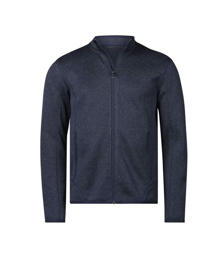 Mens Outdoor Fleece Jacket Navy Melange Tee Jays