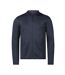 Mens Outdoor Fleece Jacket Navy Melange Tee Jays-1