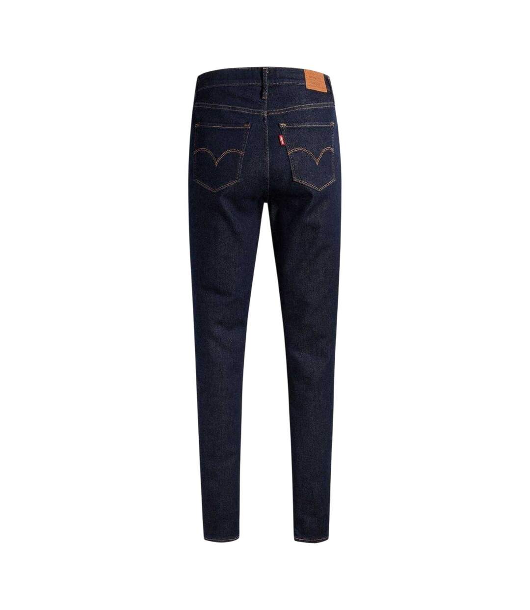 Womens/ladies High Rise Skinny Jeans Blue Levis-3