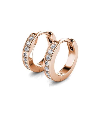 Boucles d'oreilles Circle Hoop, Cristal d'Autriche