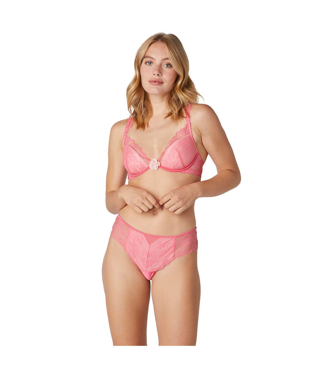 Soutien-gorge coques moulées rose Etoile-4