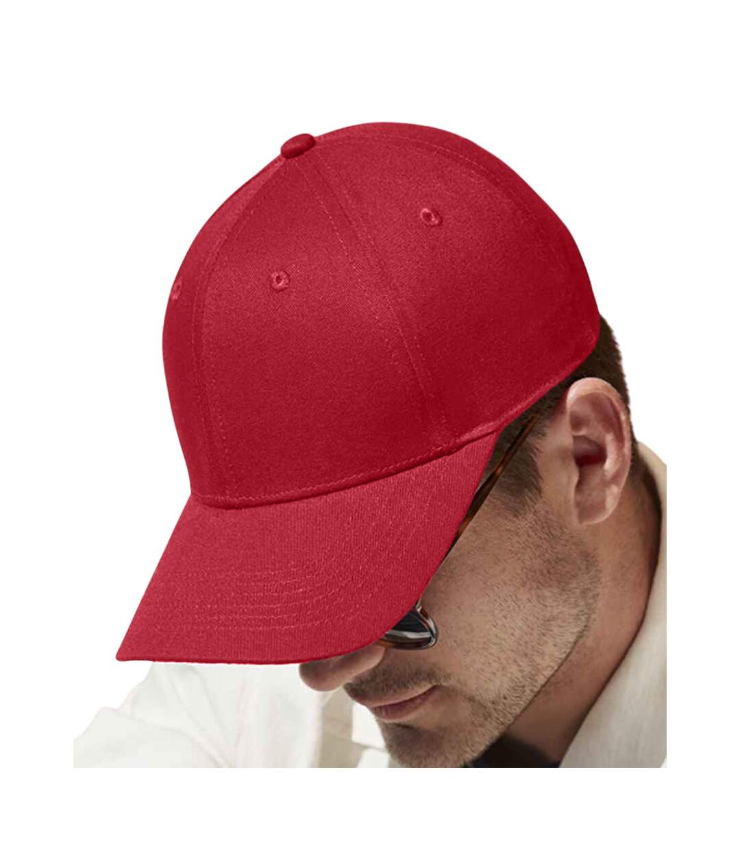Casquette De Baseball Earthaware Classic Rouge Classique Beechfield-1
