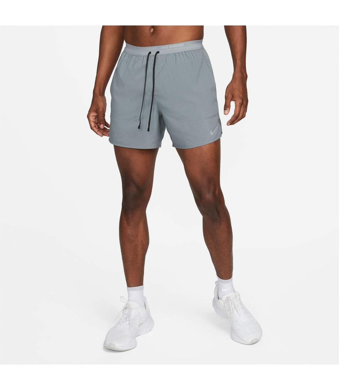 Short De Course Homme Gris Nike-3