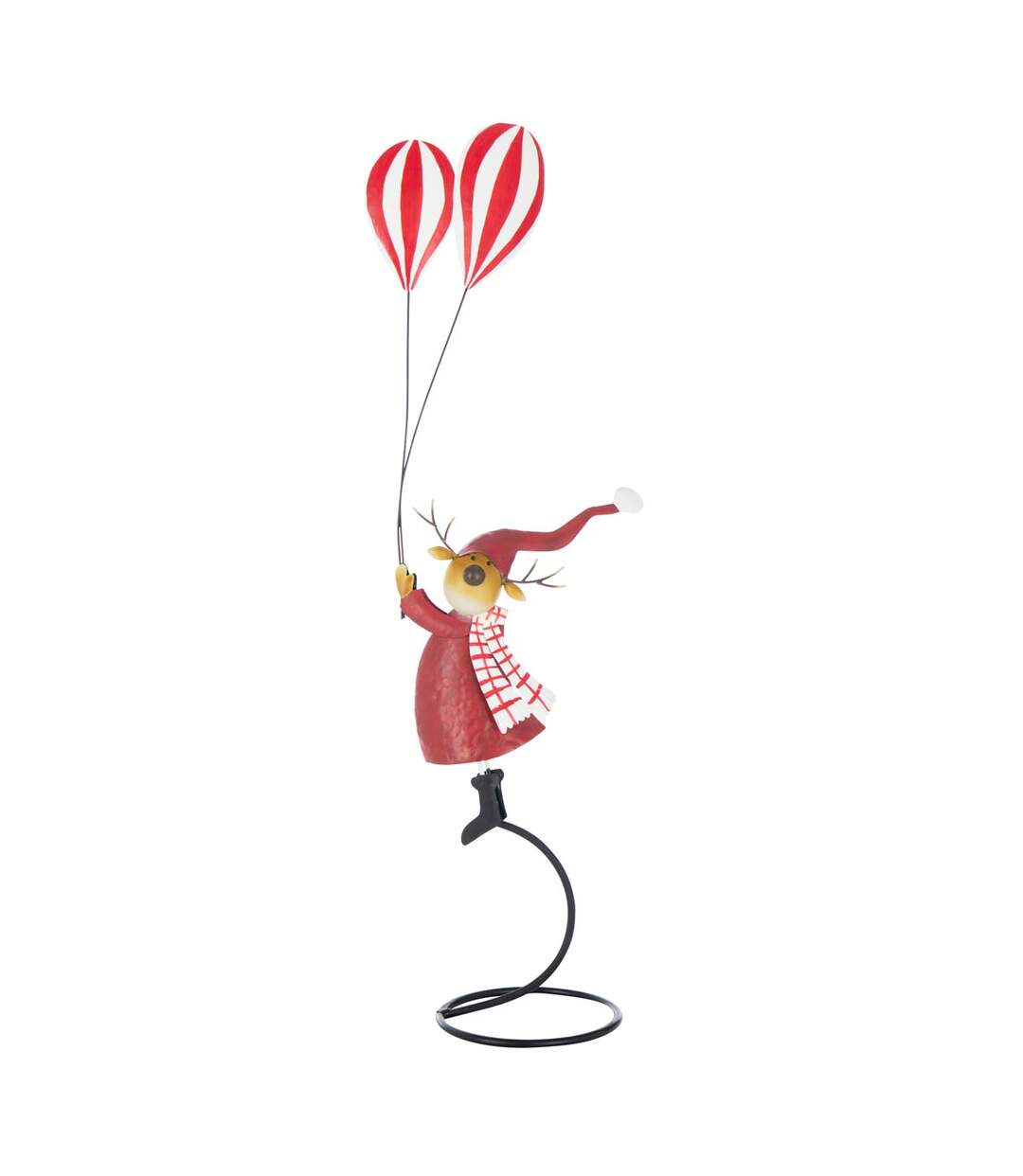 Renne Déco sur Socle Ballons 85cm Rouge-1