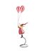 Renne Déco sur Socle Ballons 85cm Rouge-1