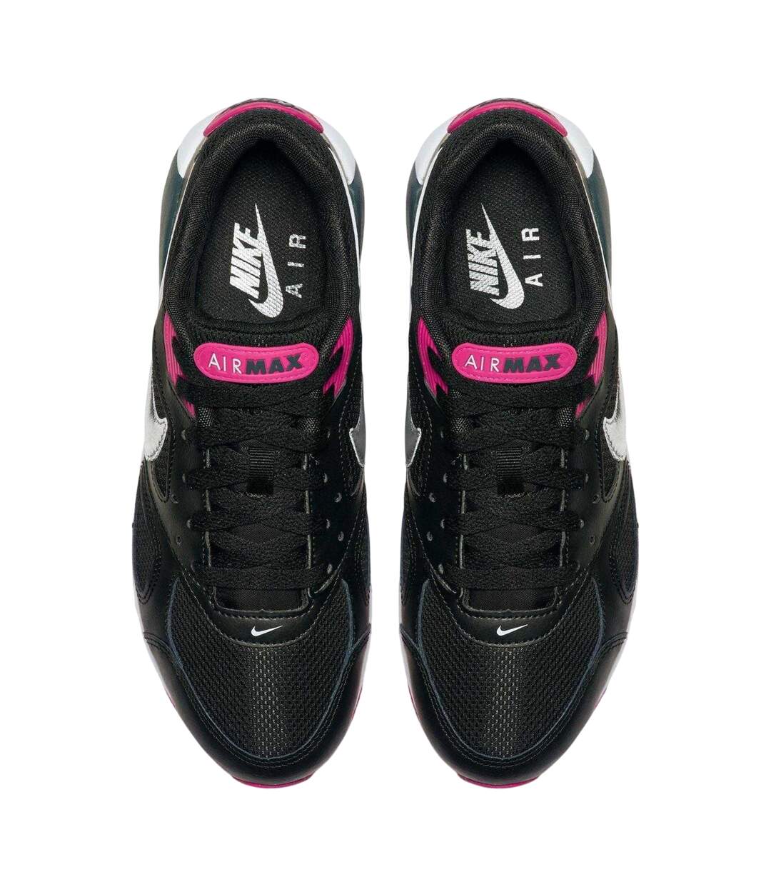 Womens/ladies Air Max Ivo Trainers Black Pink White Nike-4