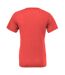 Canvas Mens Triblend V-Neck Short Sleeve T-Shirt (Light Red Triblend) - UTBC1333