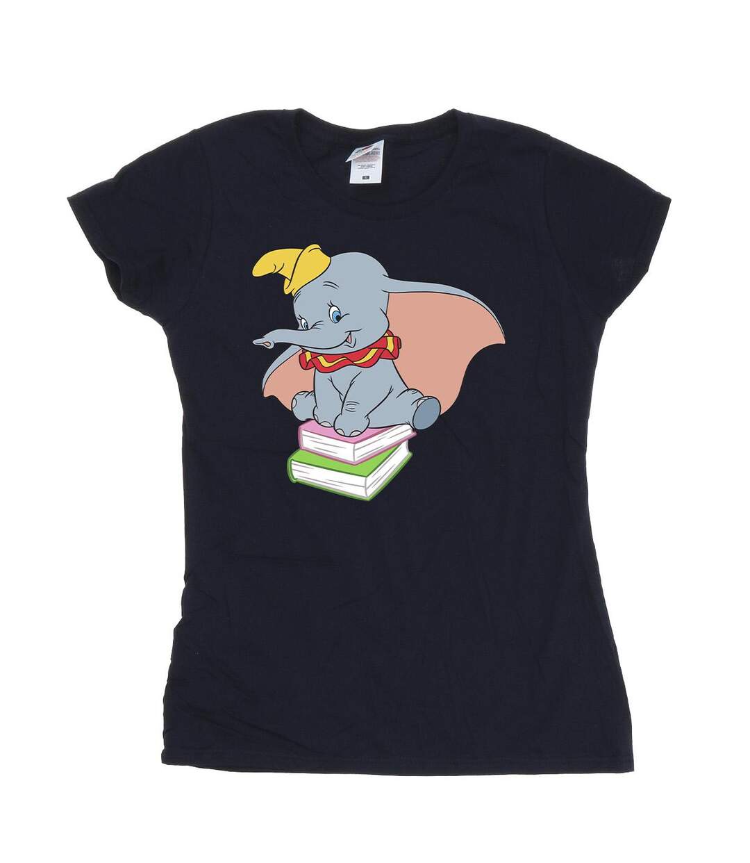 Disney - T-shirt DUMBO SITTING ON BOOKS - Femme (Bleu marine) - UTBI17788-1