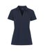 Womens/ladies pique stretch polo shirt navy Cottover-1