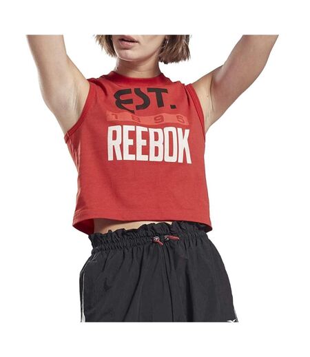 Débardeur Rouge Femme Reebok Graphic Tank - L